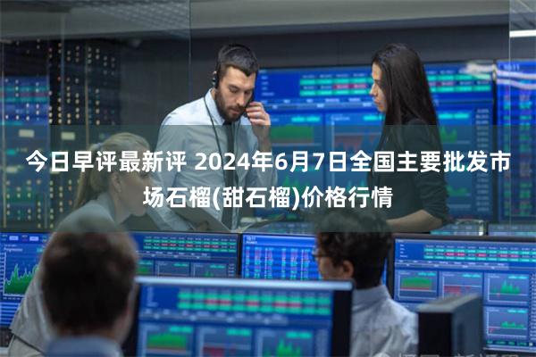 今日早评最新评 2024年6月7日全国主要批发市场石榴(甜石榴)价格行情