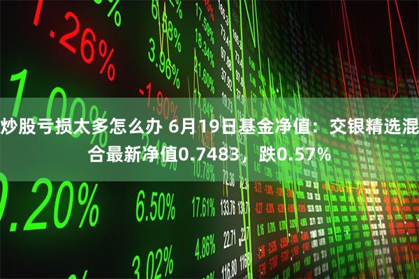 炒股亏损太多怎么办 6月19日基金净值：交银精选混合最新净值0.7483，跌0.57%